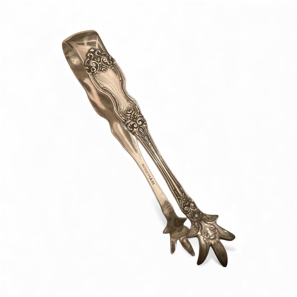 Wallace La Reine Sterling sugar tongs